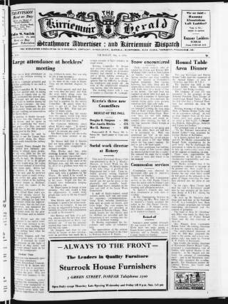 cover page of Kirriemuir Herald published on May 4, 1972