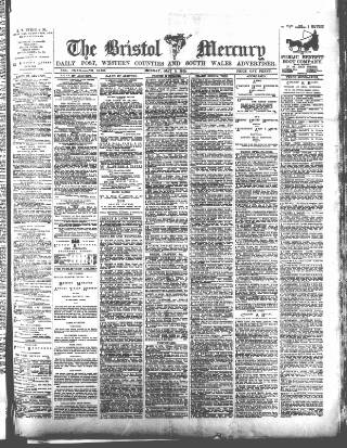cover page of Bristol Mercury published on May 8, 1899
