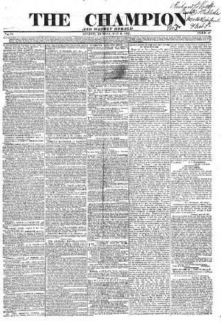 cover page of The Champion published on May 8, 1837