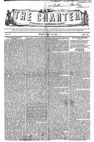 cover page of The Charter published on May 19, 1839