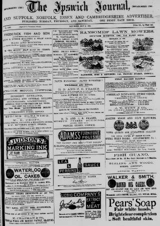 cover page of Ipswich Journal published on May 8, 1886