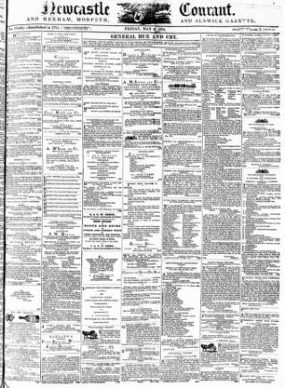 cover page of Newcastle Courant published on May 8, 1874