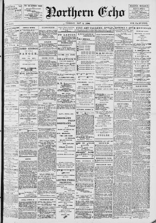 cover page of Northern Echo published on May 8, 1900