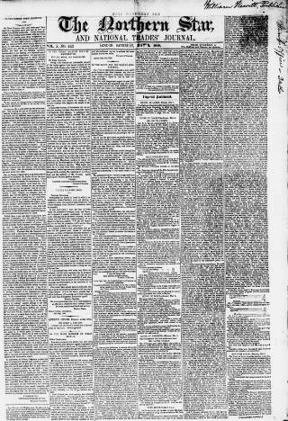 cover page of Northern Star and Leeds General Advertiser published on May 9, 1846