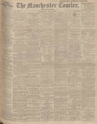 cover page of Manchester Courier published on May 8, 1907