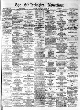 cover page of Staffordshire Advertiser published on May 9, 1891