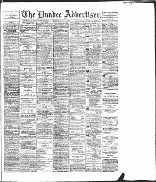 cover page of Dundee Advertiser published on May 8, 1889