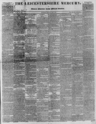 cover page of Leicestershire Mercury published on May 8, 1841