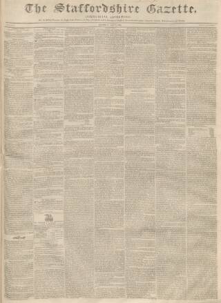 cover page of Staffordshire Gazette and County Standard published on May 6, 1841