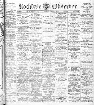cover page of Rochdale Observer published on May 8, 1926