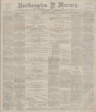 cover page of Northampton Mercury published on May 8, 1891