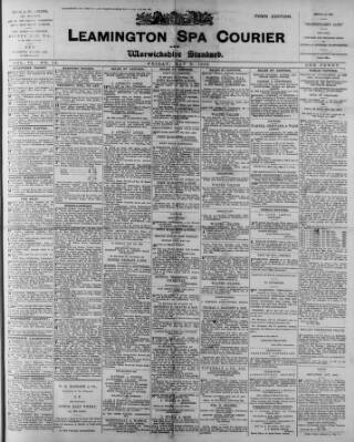 cover page of Leamington Spa Courier published on May 8, 1903