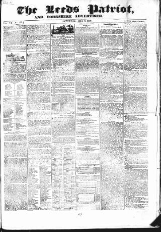 cover page of Leeds Patriot and Yorkshire Advertiser published on May 8, 1830
