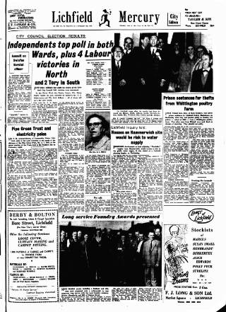 cover page of Lichfield Mercury published on May 8, 1964
