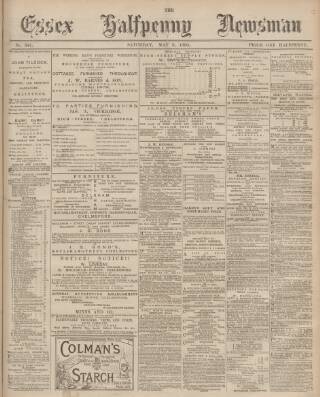 cover page of Essex Newsman published on May 8, 1880