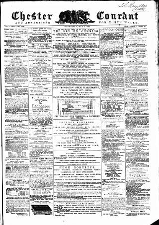 cover page of Chester Courant published on May 8, 1861