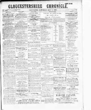 cover page of Gloucestershire Chronicle published on May 8, 1909