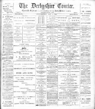cover page of Derbyshire Courier published on May 8, 1894