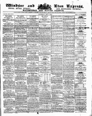 cover page of Windsor and Eton Express published on May 8, 1875