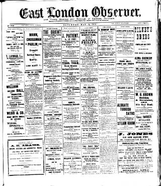 cover page of East London Observer published on May 8, 1926