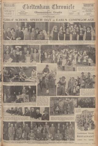 cover page of Cheltenham Chronicle published on May 8, 1948