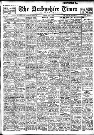 cover page of Derbyshire Times published on May 9, 1941