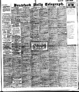 cover page of Bradford Daily Telegraph published on May 8, 1912