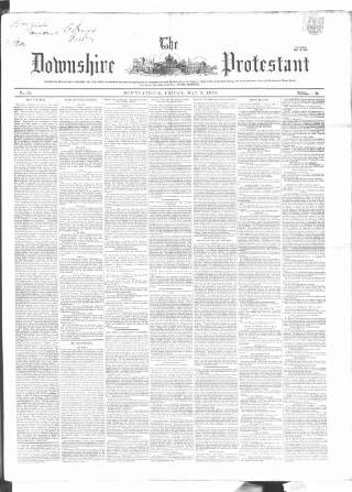 cover page of Downshire Protestant published on May 9, 1856