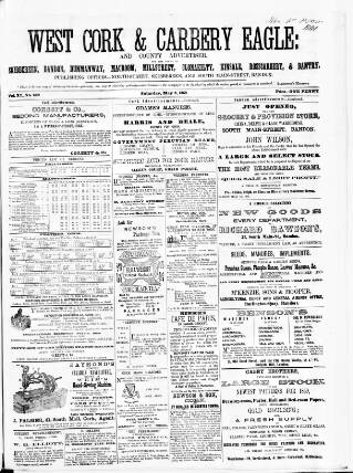 cover page of Skibbereen & West Carbery Eagle; or, South Western Advertiser published on May 8, 1869