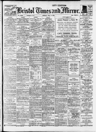 cover page of Bristol Times and Mirror published on May 8, 1914