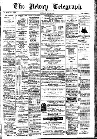 cover page of Newry Telegraph published on May 8, 1886