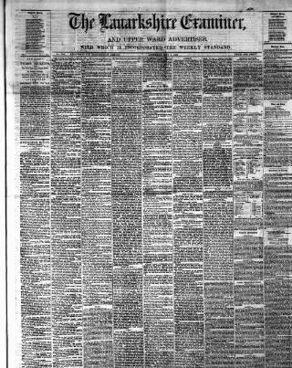 cover page of Lanarkshire Upper Ward Examiner published on May 8, 1880
