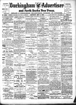 cover page of Buckingham Advertiser and Free Press published on May 8, 1909