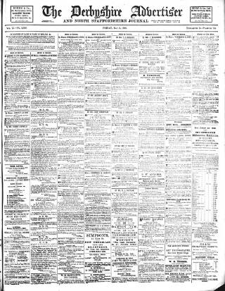 cover page of Derbyshire Advertiser and Journal published on May 8, 1896