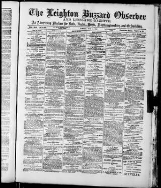 cover page of Leighton Buzzard Observer and Linslade Gazette published on May 9, 1905