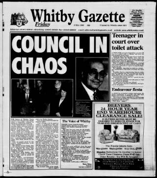 cover page of Whitby Gazette published on May 9, 2003