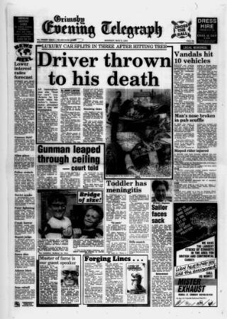 cover page of Grimsby Daily Telegraph published on May 8, 1989