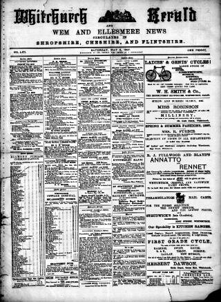 cover page of Whitchurch Herald published on May 8, 1897