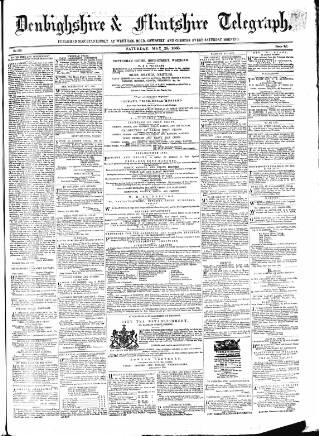 cover page of Wrexhamite and Denbighshire and Flintshire Reporter published on May 20, 1865