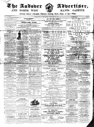 cover page of Andover Advertiser and North West Hants Gazette published on May 30, 1862