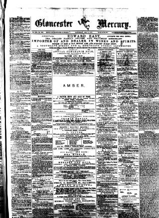 cover page of Gloucester Mercury published on May 8, 1875