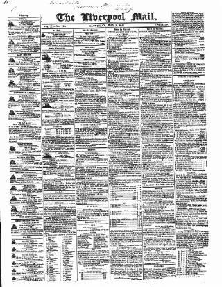 cover page of Liverpool Mail published on May 8, 1841