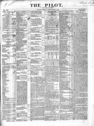 cover page of The Pilot published on May 9, 1845