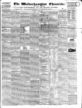 cover page of Wolverhampton Chronicle and Staffordshire Advertiser published on May 8, 1850