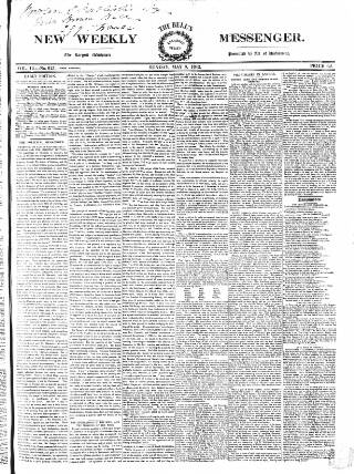 cover page of Bell's New Weekly Messenger published on May 8, 1842