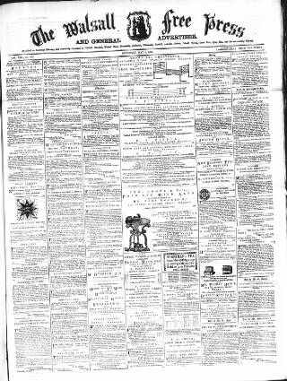 cover page of Walsall Free Press and General Advertiser published on May 8, 1869