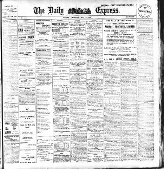 cover page of Dublin Daily Express published on May 9, 1907