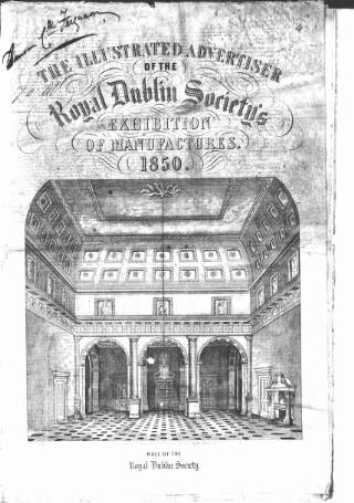 cover page of Illustrated Advertiser of the Royal Dublin Society published on January 7, 1850