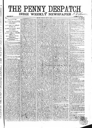 cover page of Penny Despatch and Irish Weekly Newspaper published on May 11, 1867
