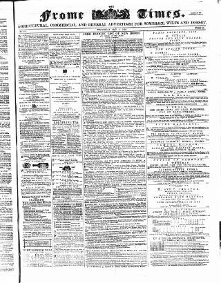 cover page of Frome Times published on May 8, 1872